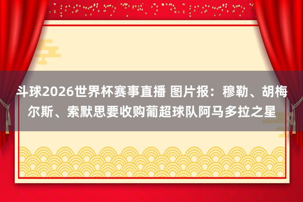 斗球2026世界杯赛事直播 图片报：穆勒、胡梅尔斯、索默思要收购葡超球队阿马多拉之星